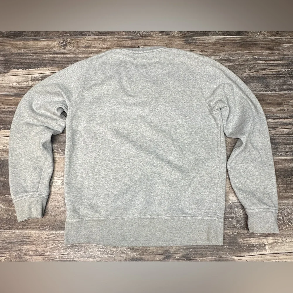 Nike Gray Crewneck Sweatshirt Mini Swoosh Mens - Medium - GUC